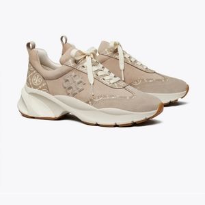 Women’s Tory Burch T MONOGRAM GOOD LUCK TRAINER  -Size 8